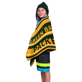 NFL 606 Packers - Juvy Hooded Towel, 22"X51"