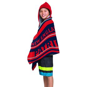 NFL 606 Patriots - Juvy Hooded Towel, 22"X51"