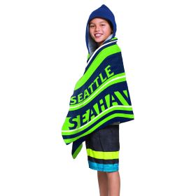 NFL 606 Seahawks - Juvy Hooded Towel, 22"X51"