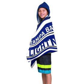 NHL 606 Lightning - Juvy Hooded Towel, 22"X51"