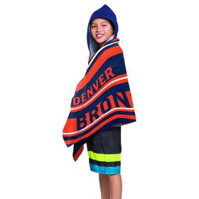NFL 606 Broncos - Juvy Hooded Towel, 22"X51"