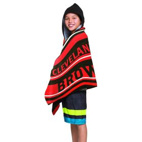 NFL 606 Browns - Juvy Hooded Towel, 22"X51"