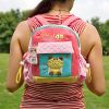 [Smile Cat] Embroidered Applique Kids School Backpack / Outdoor Backpack (7.9*8.7*2.4)