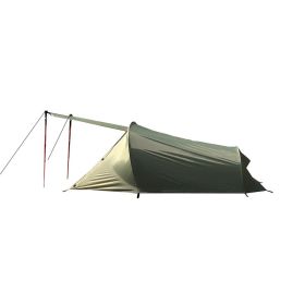 Double Outdoor Aluminium Pole Light Exposure Camping Tent (Option: Army green)