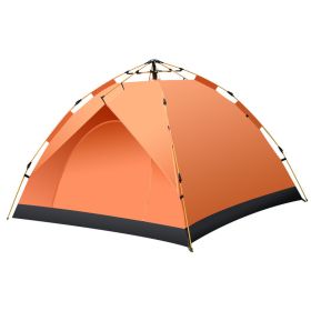 Camping Outdoor Travel Double-decker Automatic Tent (Option: Orange yellow-2to3people)