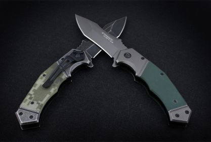 Outdoor Mick Folding Knife Folding Knife Versatile (Option: 352stone wash)