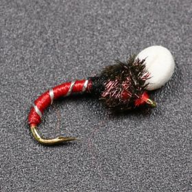 Floating Foam Nymph Hook Stream Water (Option: Red-6PCS)