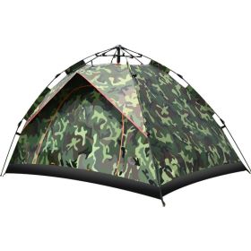 Camping Outdoor Travel Double-decker Automatic Tent (Option: Camo-2to3people)