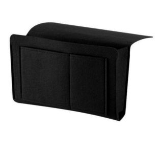 Simple Sofa And Bedside Felt Storage Bag (Option: Black-27x22x8cm)