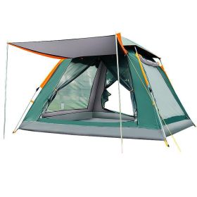 Fully Automatic Speed  Beach Camping Tent Rain Proof Multi Person Camping (Option: Upgraded silver glue green-Single tent)