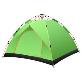 Camping Outdoor Travel Double-decker Automatic Tent (Option: Grass green-2to3people)