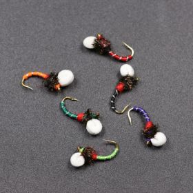 Floating Foam Nymph Hook Stream Water (Option: Mix color-6PCS)
