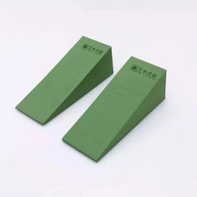 Yoga Foam Wedge Slanting Board EVA Foot Stretcher For Feet Fitness Accessorie (Option: Green Trumpet Pair)