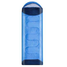 Anti Kick Quilt Portable Outdoor Sleeping Bag (Option: Cyan-1350g)