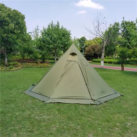 400PRO Winter Snow Skirt Camping Tent (Option: Army green)