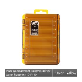 Luya Fishing Lure Double-sided Micro-object Box (Color: Yellow)