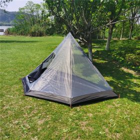 400PRO Winter Snow Skirt Camping Tent (Option: Grey curtain yarn)