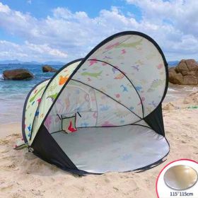 Full-automatic Folding Tent On Beach (Option: Cartoon-Tide cushion)