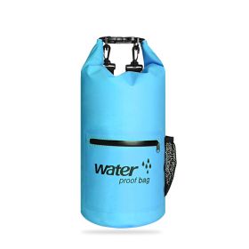 Swimming PVC Clip Mesh Cloth Waterproof Bag (Option: blue-20L)