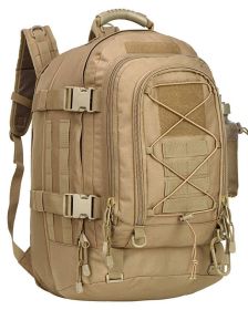 Outdoor Tactics Military Fan Mountaineering Hiking Bag Multifunctional Large Capacity Backpack (Color: Khaki)