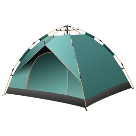Camping Outdoor Travel Double-decker Automatic Tent (Option: Dark green-2to3people)