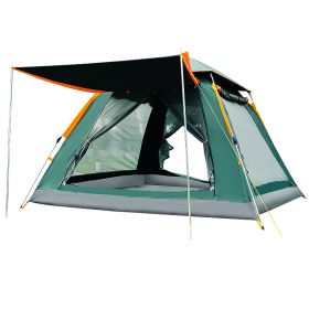 Fully Automatic Speed  Beach Camping Tent Rain Proof Multi Person Camping (Option: Upgraded vinyl green-Single tent)
