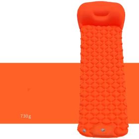 Inflatable Mat Outdoor Supplies Air Camping Portable Automatic Inflatable Mattress Moisture-proof Tent Mat Camping Mat (Option: Orange-Foot step)