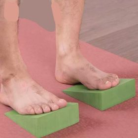 Yoga Foam Wedge Slanting Board EVA Foot Stretcher For Feet Fitness Accessorie (Option: Green Medium Size pair)