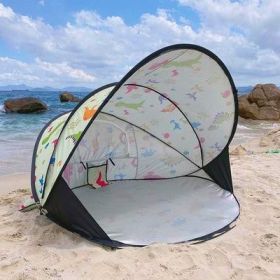 Full-automatic Folding Tent On Beach (Option: Cartoon-No Tide cushion)