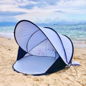 Full-automatic Folding Tent On Beach (Option: Silver-No Tide cushion)